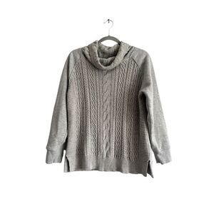 Joseph A. Gray Colorful Speckles Knit Fleece Sweater Cowl Neck Size Petite Large